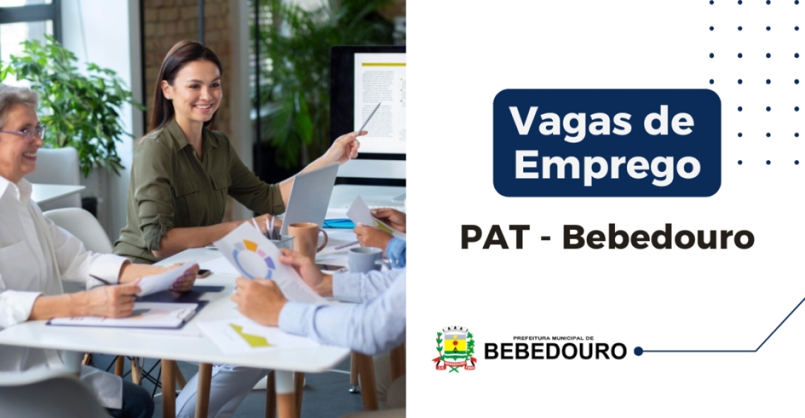 PAT de Bebedouro informa novas vagas de emprego – 17/06